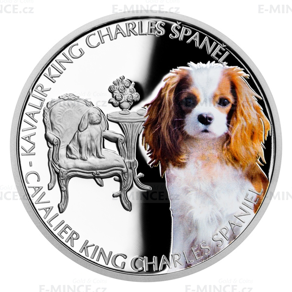 2023 - Niue 1 NZD Silver Coin Dog Breeds - Cavalier King Charles