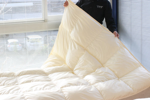 アレルギーやホコリが心配な方でも安心の掛け布団・QT-5| 京都の布団