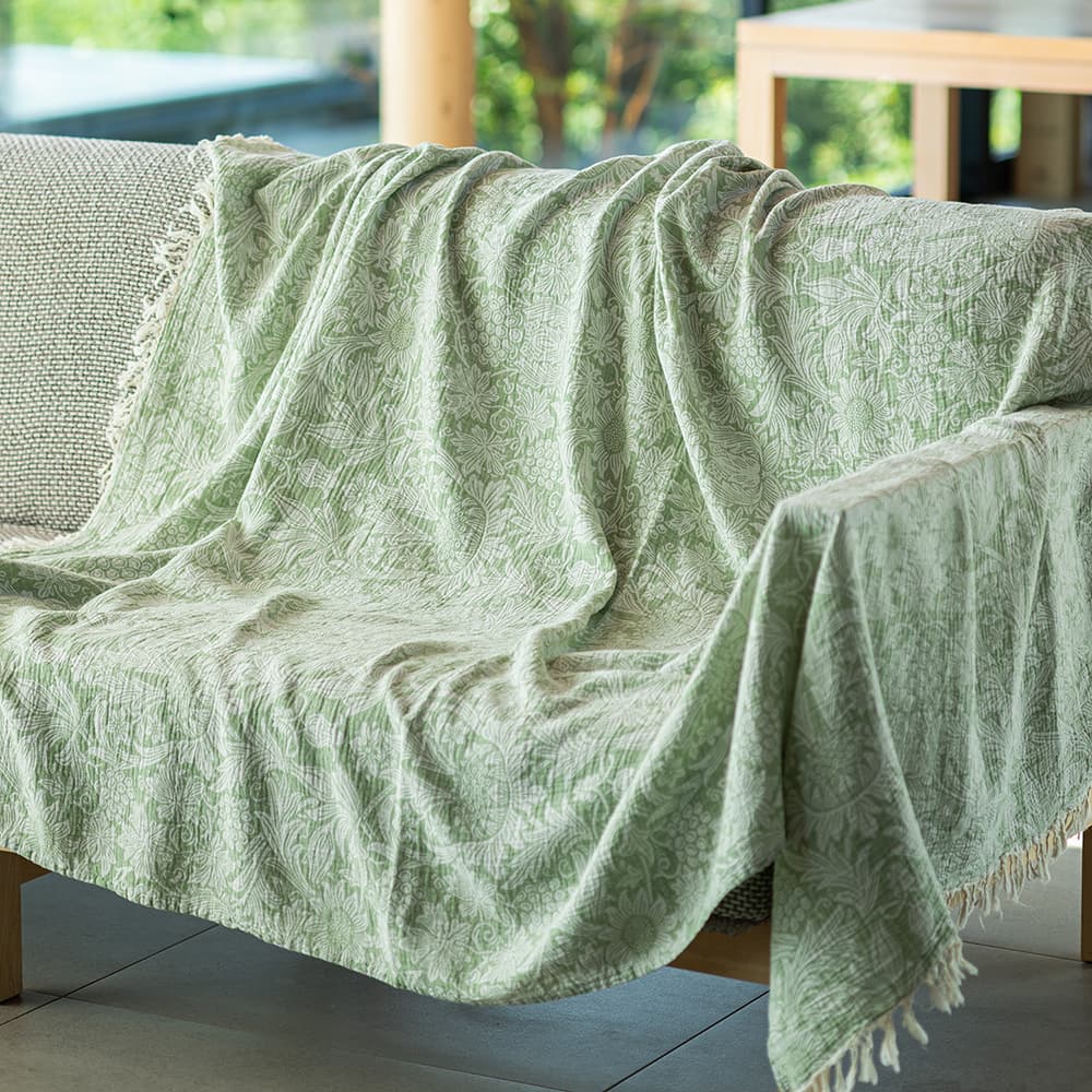 KLIPPAN/クリッパン コットンスロー サンフラワー ブルー