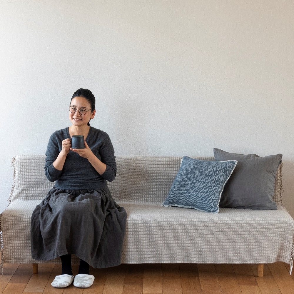 KLIPPAN/クリッパン ウールクッションカバー ステラ ブルー