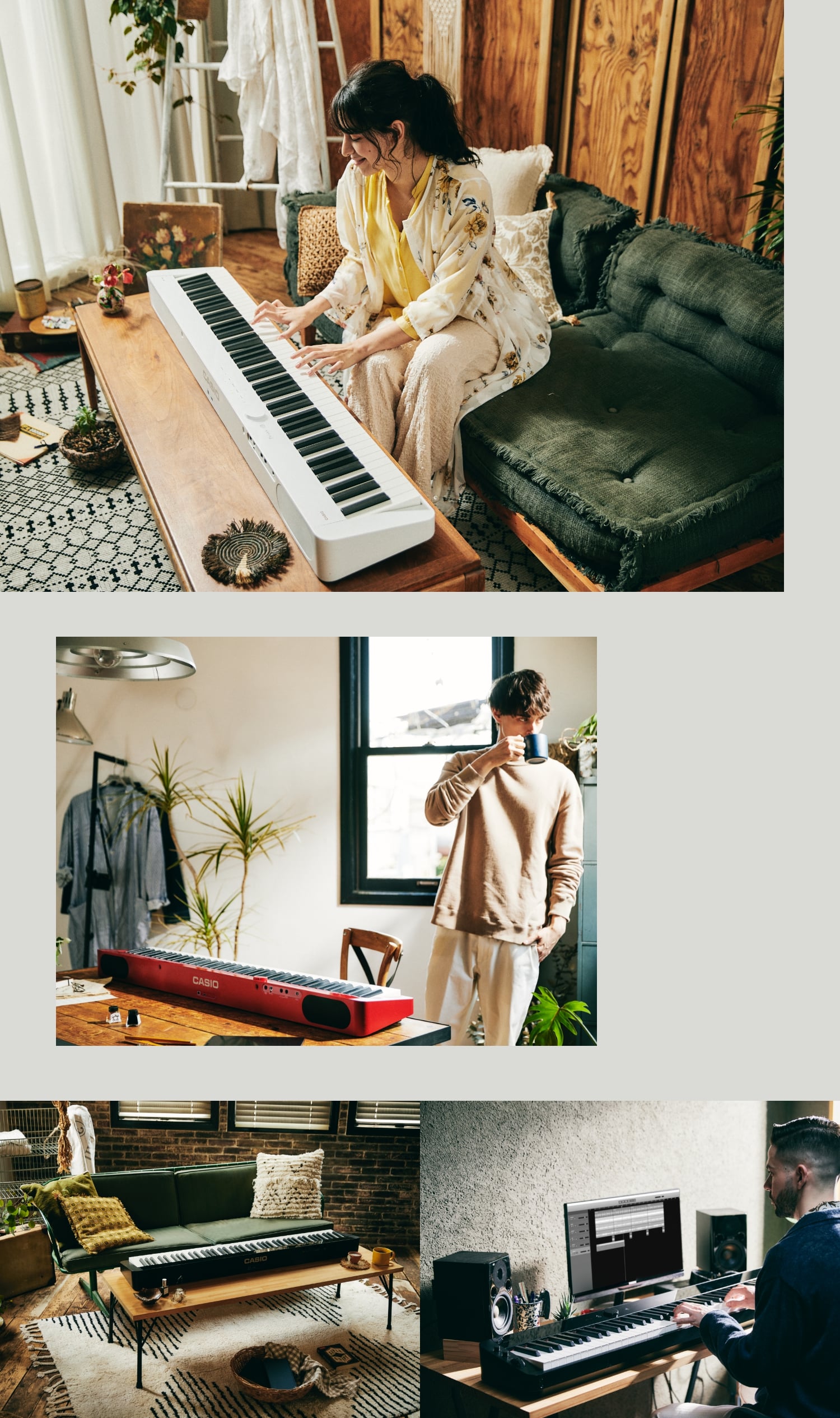 カシオ PX-S1100WE 電子ピアノ Privia ホワイト|エディオン公式通販