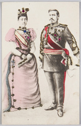 Emperor Meiji, Empress Shōken | EDO-TOKYO MUSEIUM Digital Archives