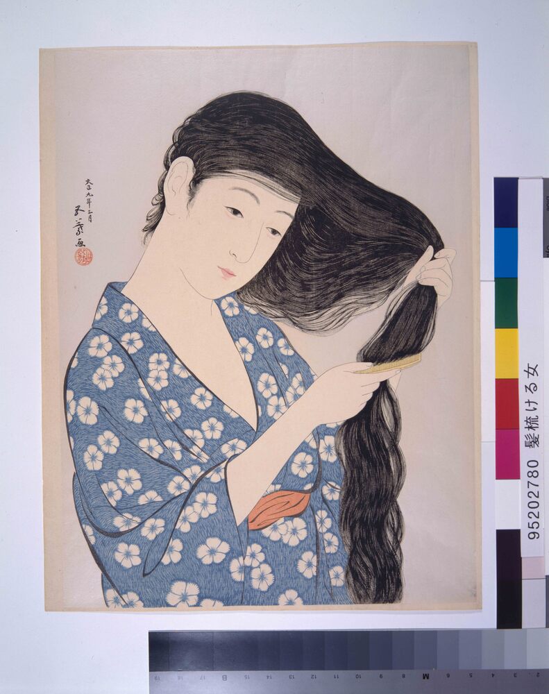 EDO-TOKYO MUSEIUM Digital Archives 【2】手摺木版画 大正 浮世風俗