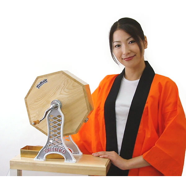 1000球用 高級 木製ガラポン抽選器 SHINKO製 国産 [金色受皿付] ～抽選