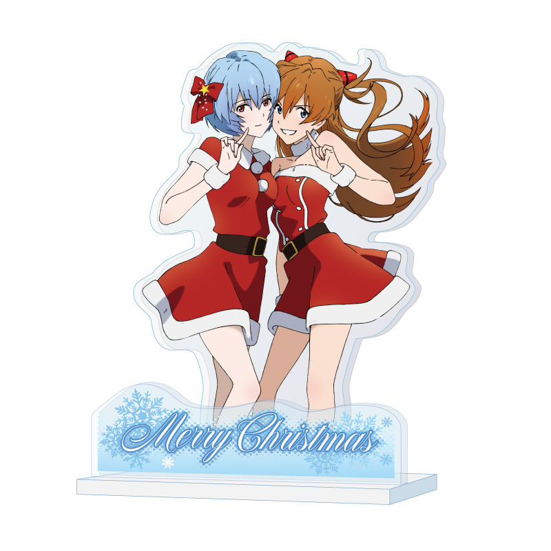 EVA STOREオリジナルからクリスマスイラスト・レイ＆アスカのアクリル