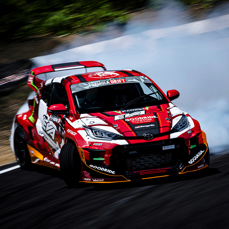 エヴァレーシング 1/64ミニカー EVA RT 弐号機 GOODRIDE GRヤリス