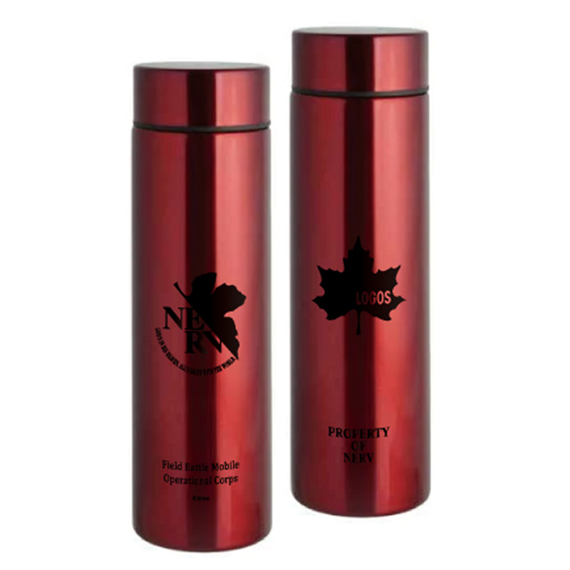 EVA＆LOGOS 真空2重構造ステンレスMUG BOTTLE/NERV/レッド: グッズ