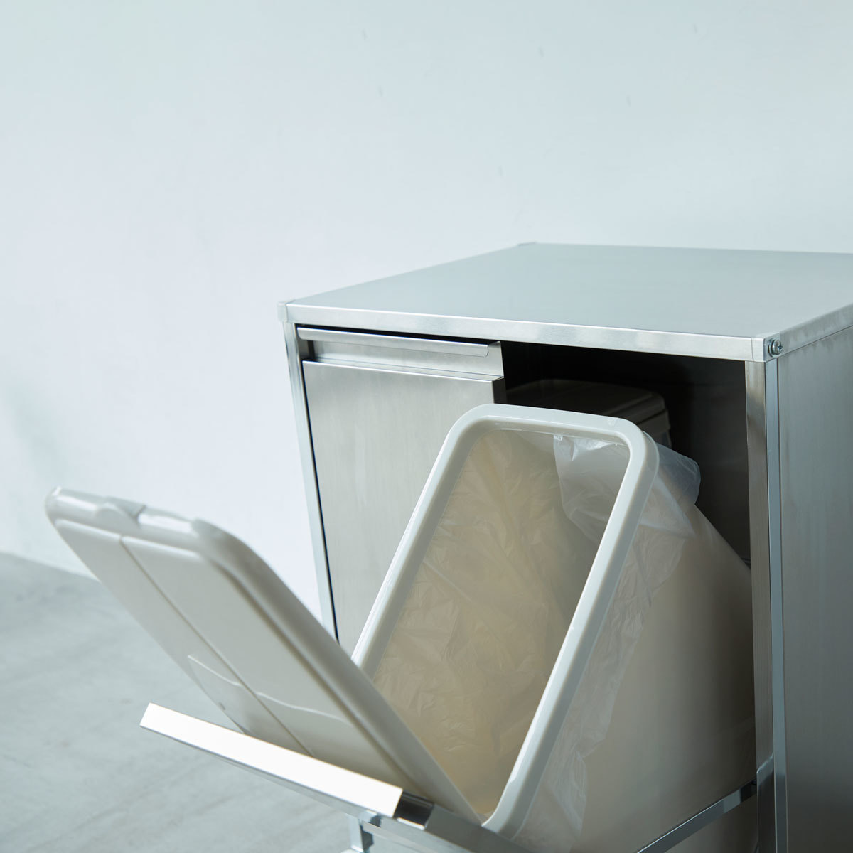 2wayステンレスダストボックス（2分別）の通販・卸売り | アイラッシュ