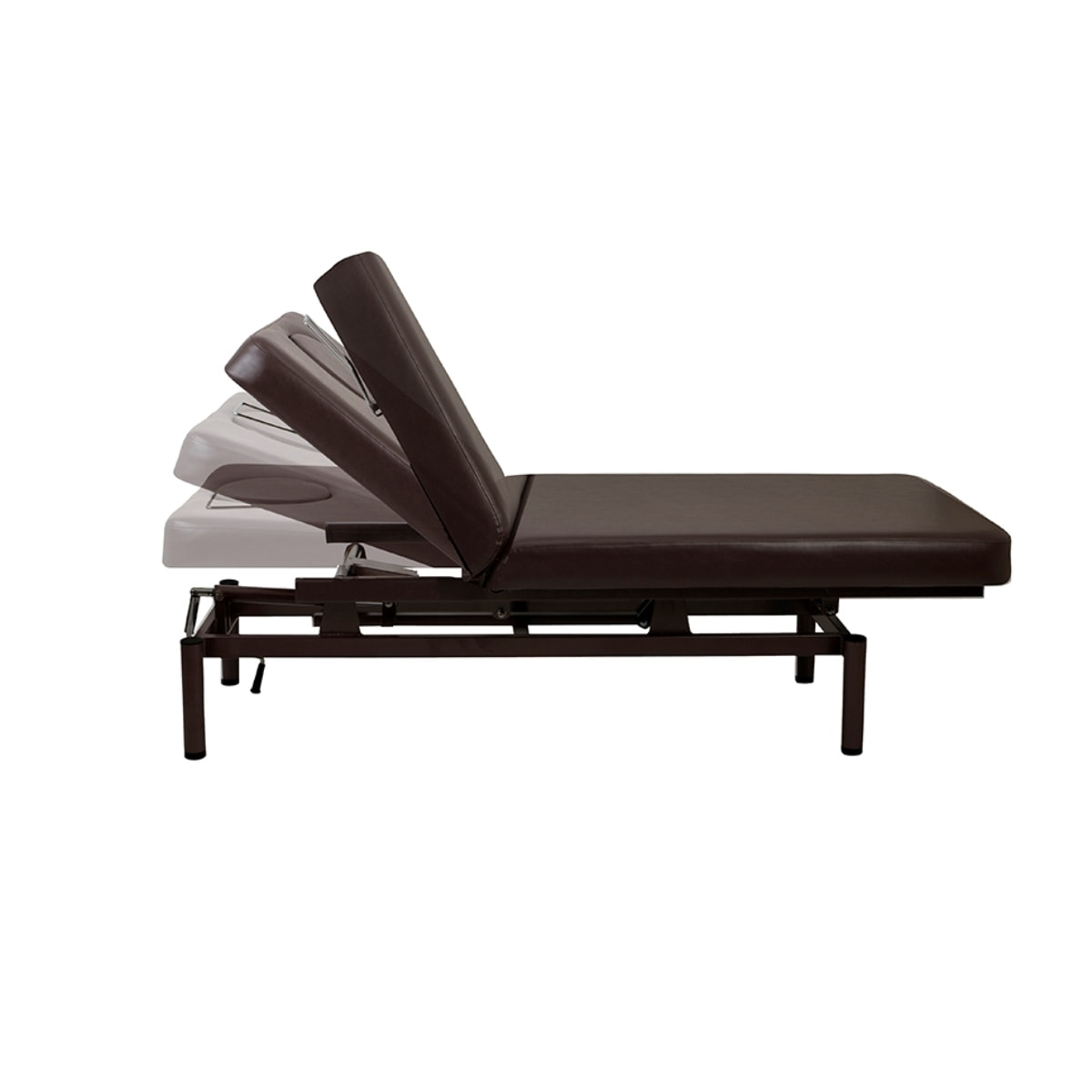 手動昇降リクライニングベッドDX ダークブラウン（オメガ式・フェイス