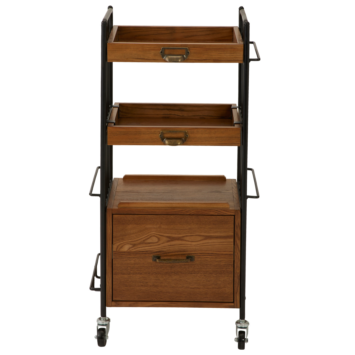 シャビーシック】アンティーク木製ワゴン DIAN（ディアン）Type BOX