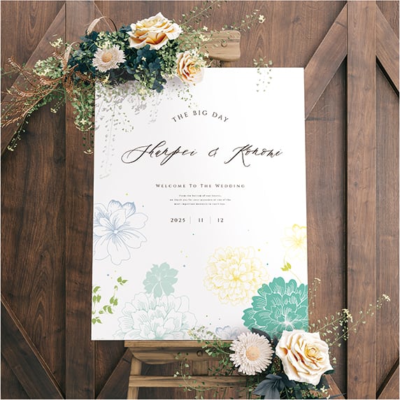 ウェルカムボード手作りの新しいカタチ「favori クラウド」｜【F6