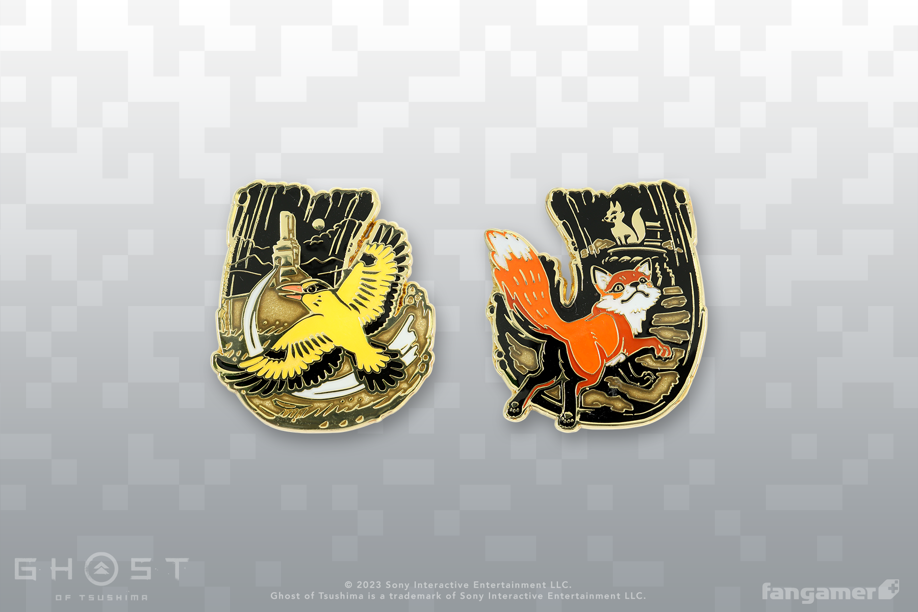Ghost of Tsushima」－ 導き手たち ピンバッジセット - Fangamer Japan