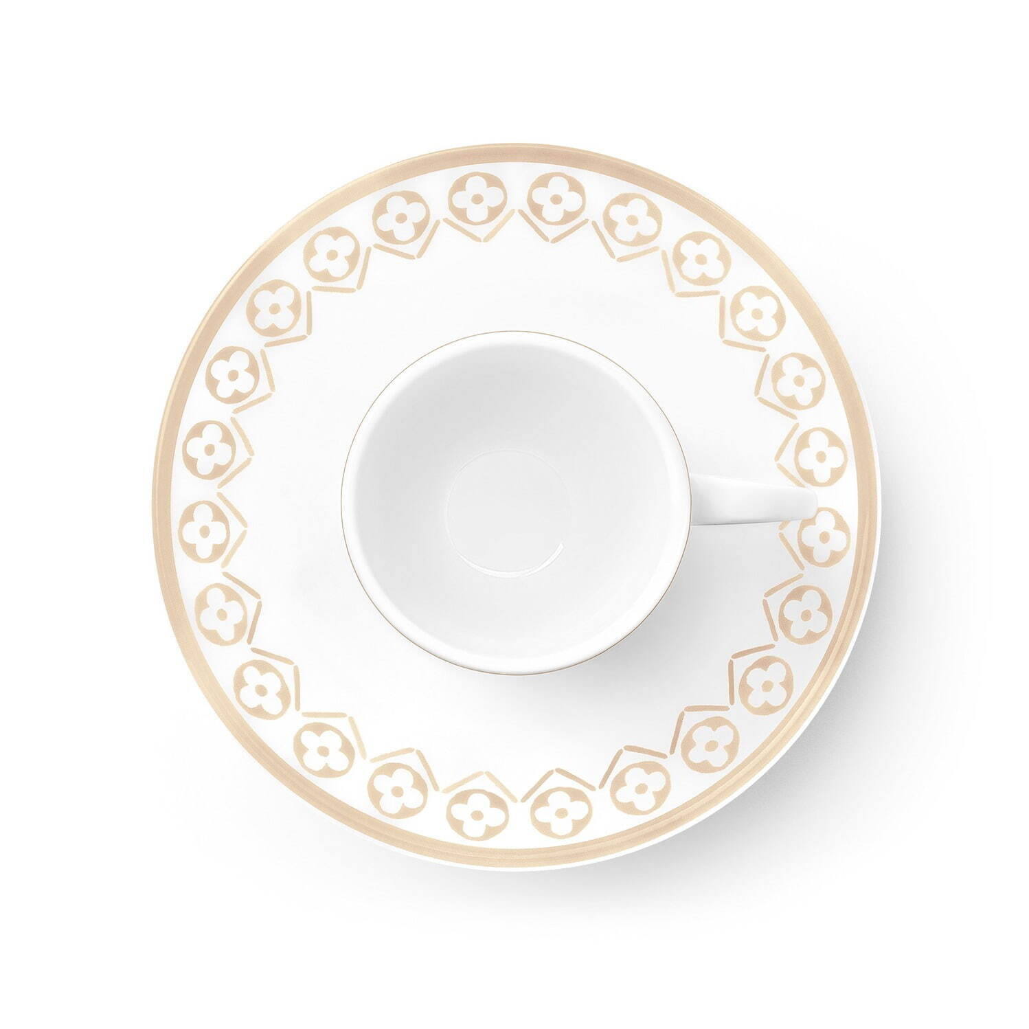 ルイ・ヴィトン「モノグラム・フラワー」柄テーブルウェア、純白の磁器