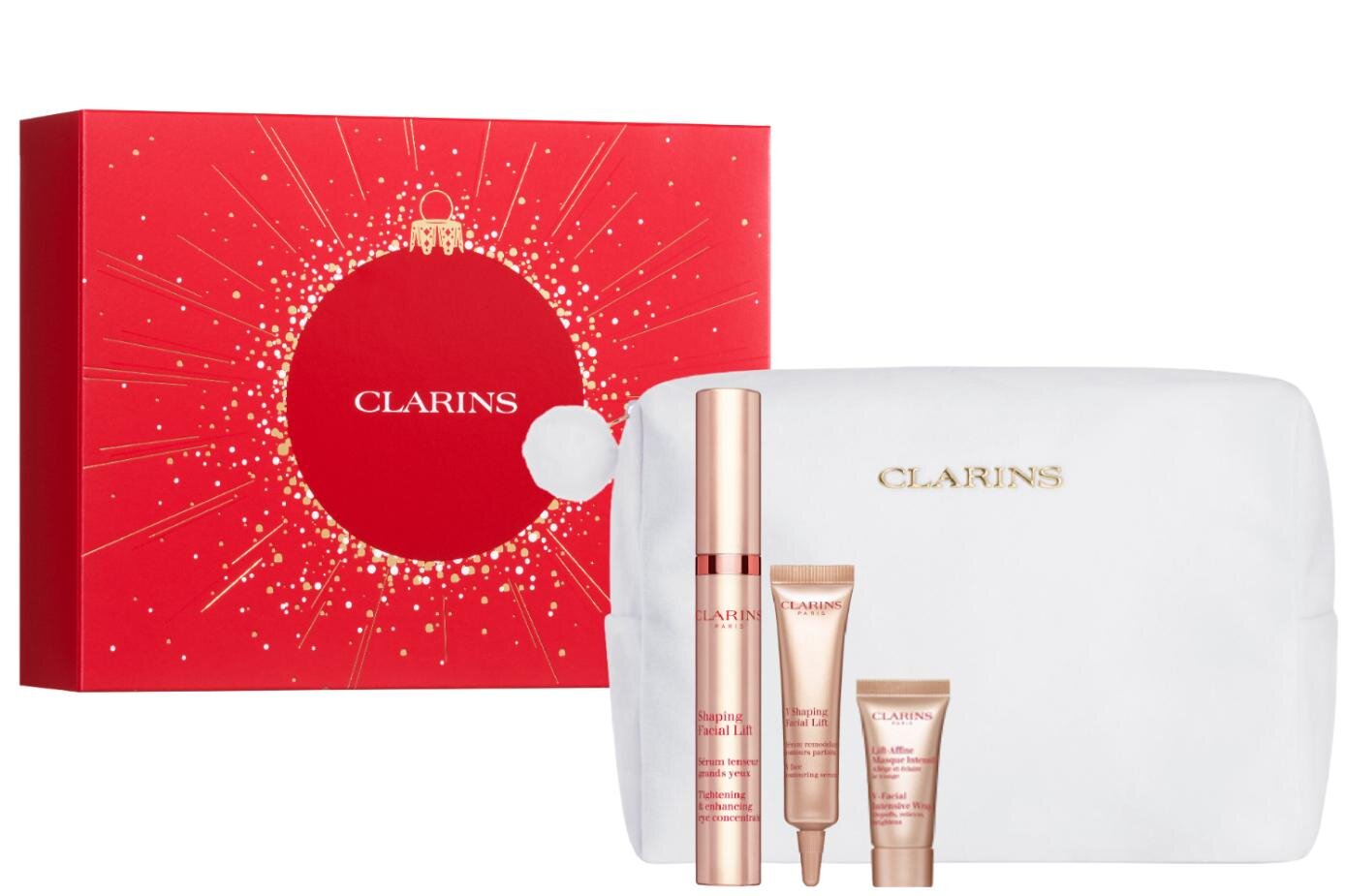 クラランス2025年クリスマスコフレ“ポーチ付き”美容液現品入り