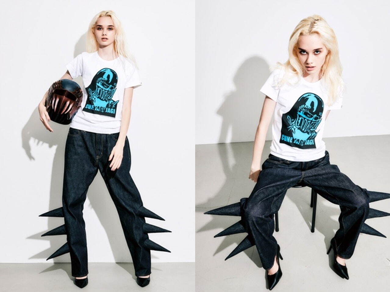 キューン「北斗の拳」“ジャギだけ”のコラボウェア、ウサギの“ジャギ