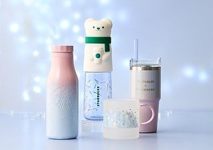 スターバックス24-25年冬グッズ、“煌めく冬景色”のグラデーション