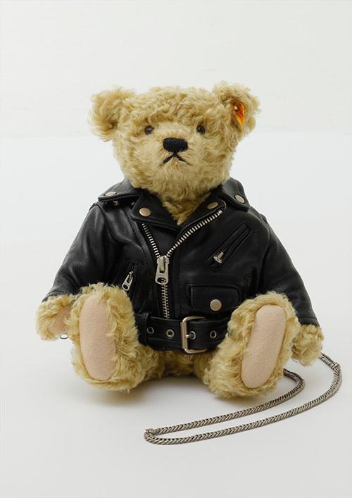 シュタイフ×ビューティフルピープルのテディベア -背中ポケットに小物