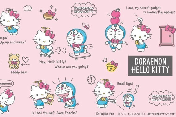ドラえもん×ハローキティの新コラボアイテムがサンリオショップで発売