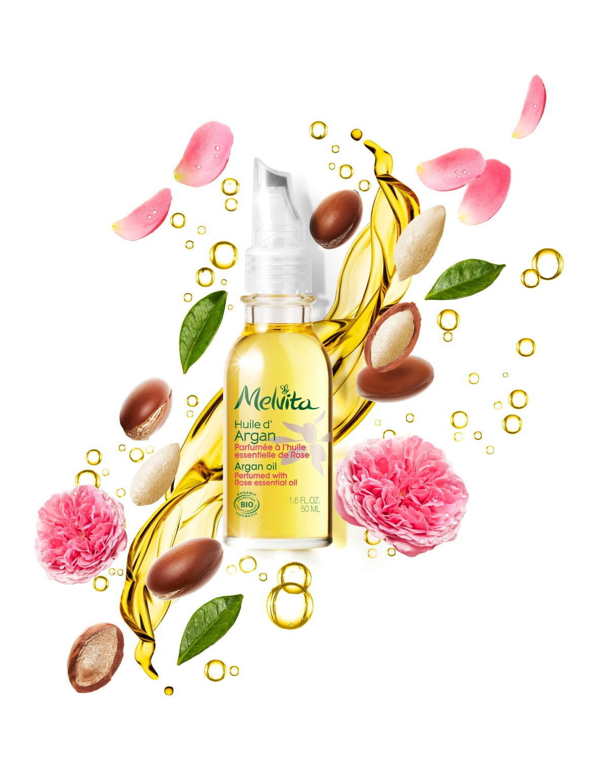 メルヴィータ“摘みたてローズの香り”の新アルガンオイル、先行オイル