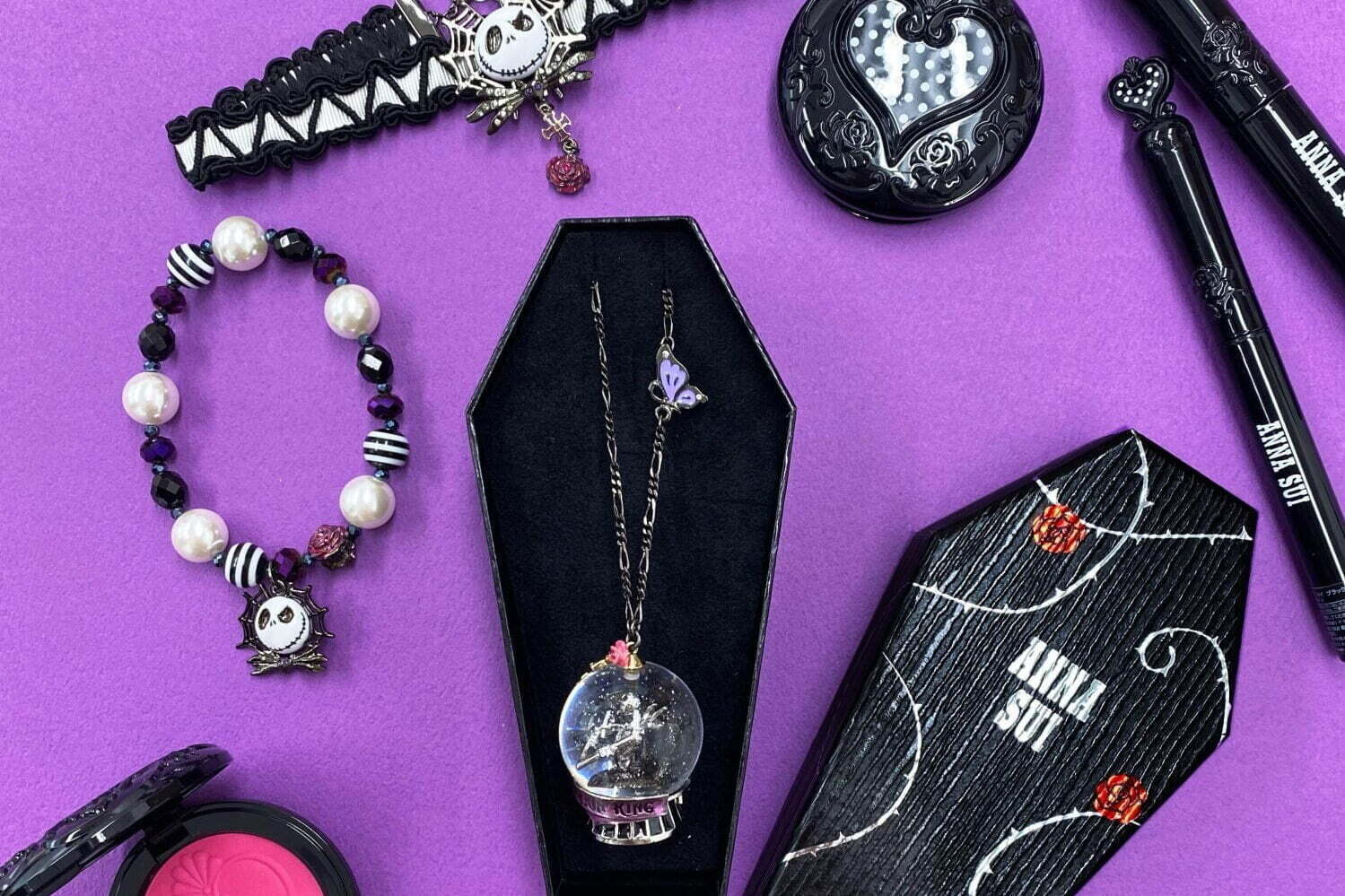 アナ スイ『ナイトメアー・ビフォア・クリスマス』新作ジュエリー