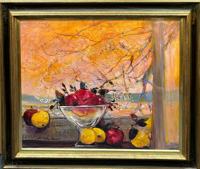 絵画・特大サイズ】ミッシェル・アンリ リビエラ オリジナルセリグラフ