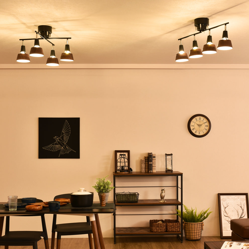 あす着] 明るさ6～8畳 シーリングライト LED 4灯 リモコン付き