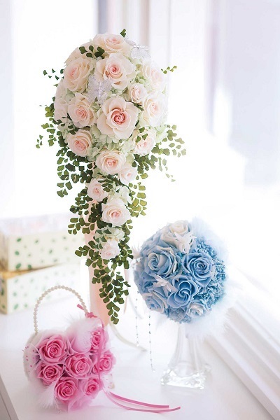 プリザーブドフラワーのウェディングブーケ｜金沢のアレンジメント