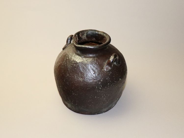 越前焼 お歯黒壺 壺 花器 古美術 古道具 アンティーク 越前焼 お歯黒壺 | 骨董と詩学 Antique & Poetics | 蛇韻律