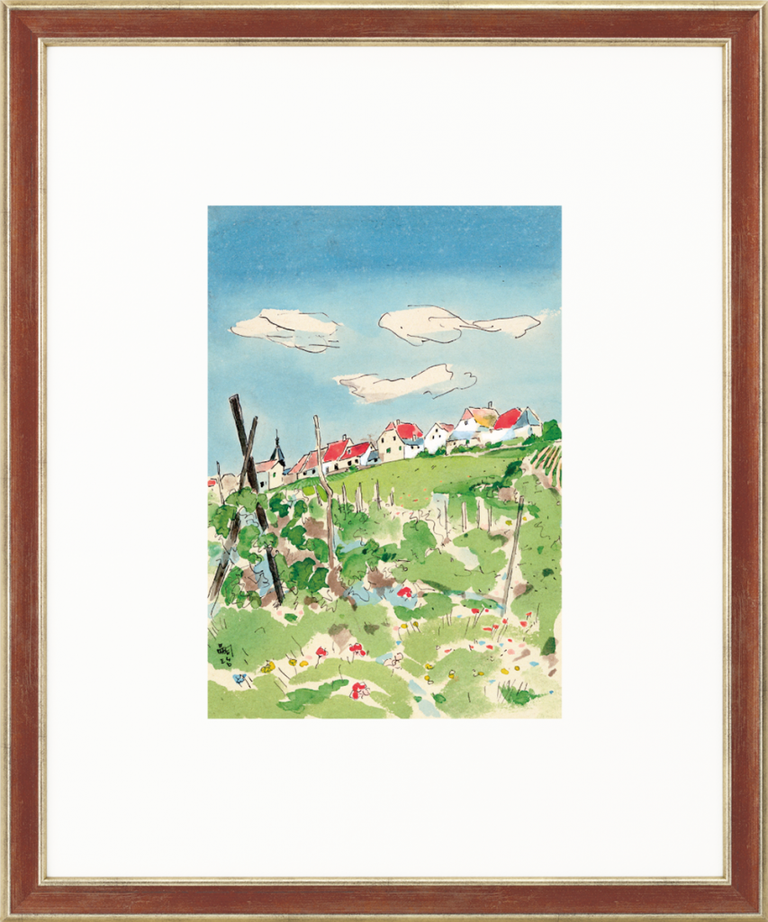 受注制作】婦人之友アートセレクション 高精彩複製画 奥村土牛「鉄線花