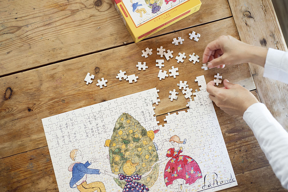 竹久夢二 300ピースパズル「黄色いくだもの」 ｜ 婦人之友社 さあ