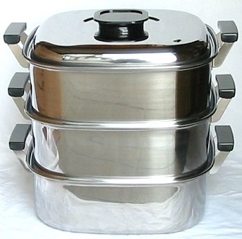 IH対応 桃印角型蒸器の通販サイト-フクジネット