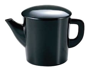 そば湯入れ 丸湯筒 黒の通販-フクジネット/業務用漆器/そば用品