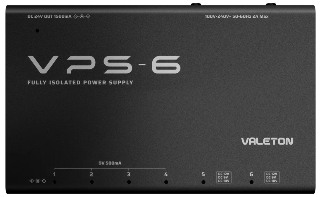 Valeton VPS-6 VPS-6 Fully Isolated Power Supply | Full Compass Systems