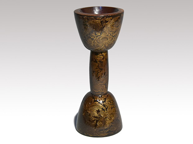 小鼓胴 沈金蝶に花蒔絵 宮増弥左衛門親賢花押入 | 古美術ささき