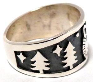 ホピ族製作のリング インディアンジュエリー