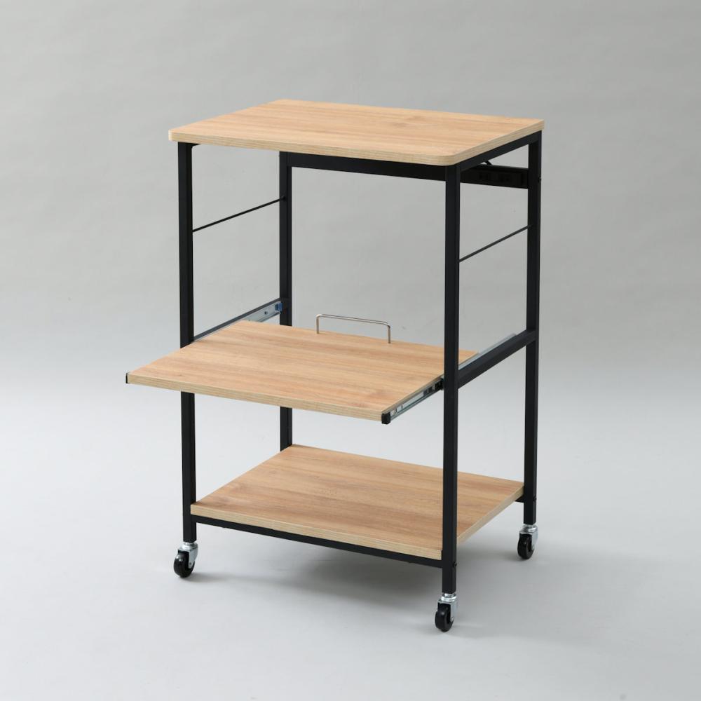 YAMAZEN（山善） デザインレンジラック ワイド57W オーク