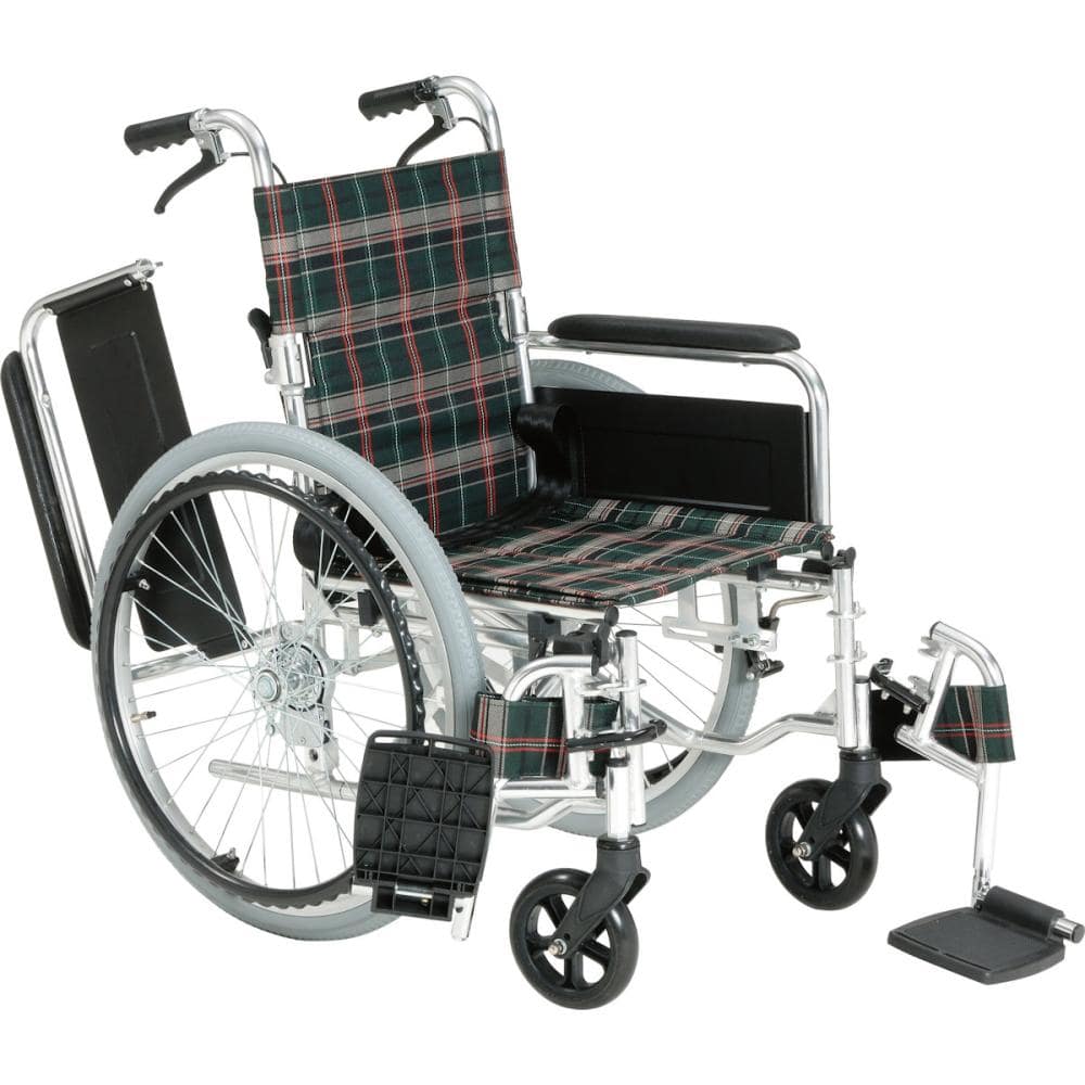 マキテック 車いす 多機能タイプ 自走式 グリーンチェック KS80