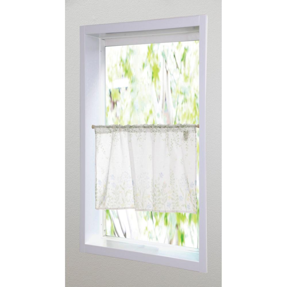 カフェカーテン ボタニカル ブルー 100×45cm の通販