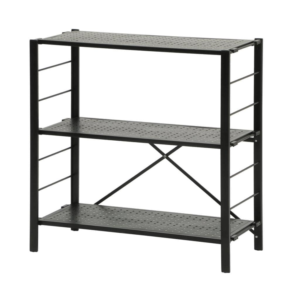 K＋BUILD 縦横連結できるスチール棚 三段 の通販