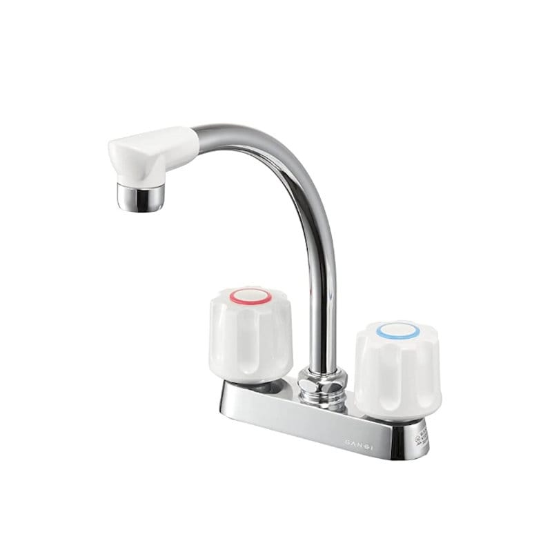 SANEI（サンエイ） ツーバルブ台付混合栓 ミニキッチン用 取付幅