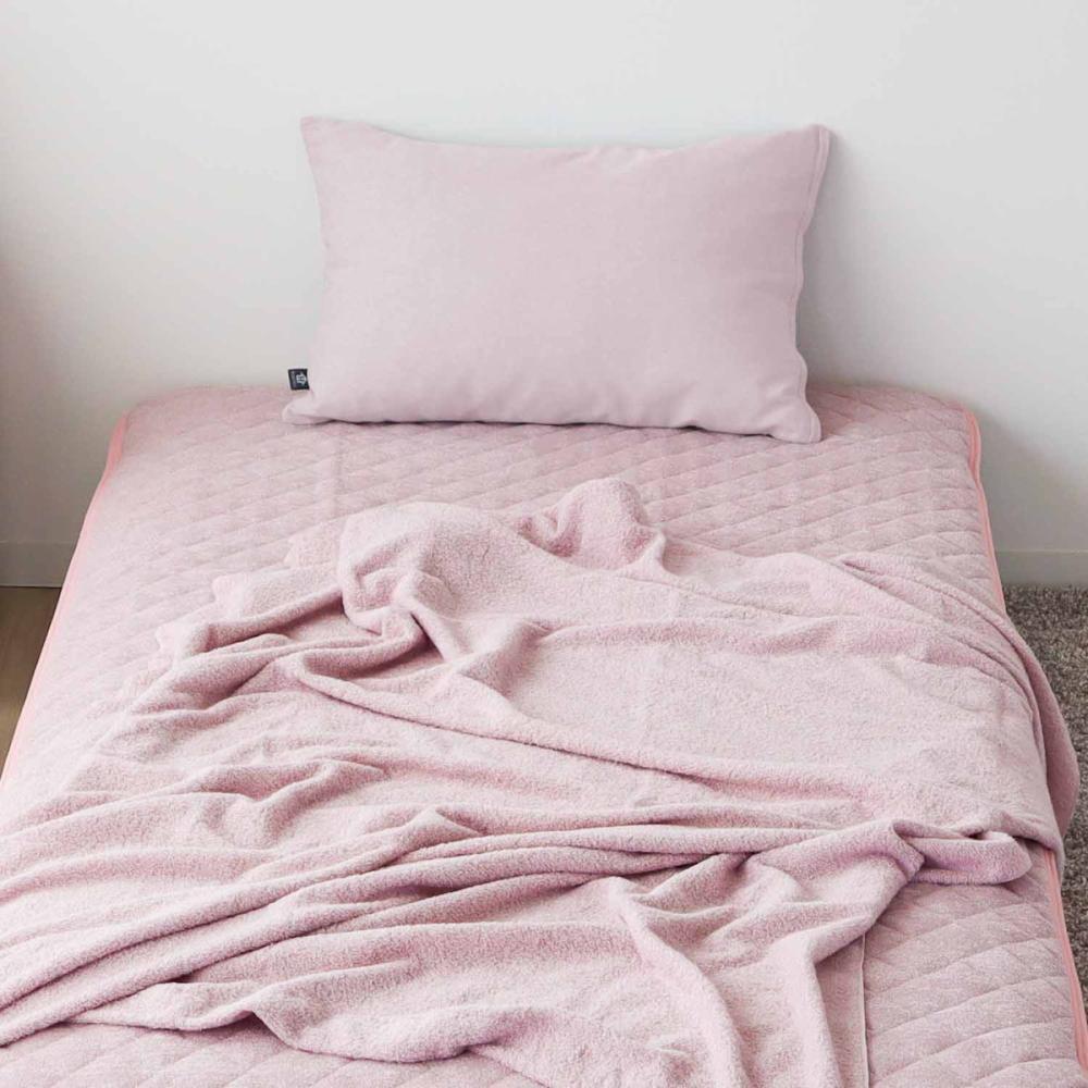 タオルケット 140×190cm シングル 綿混パイル ヴァイル ピンク
