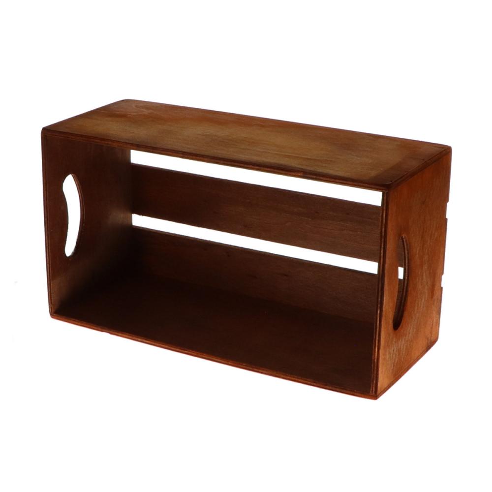 Breezy Green 木製ボックス ダークブラウン S の通販