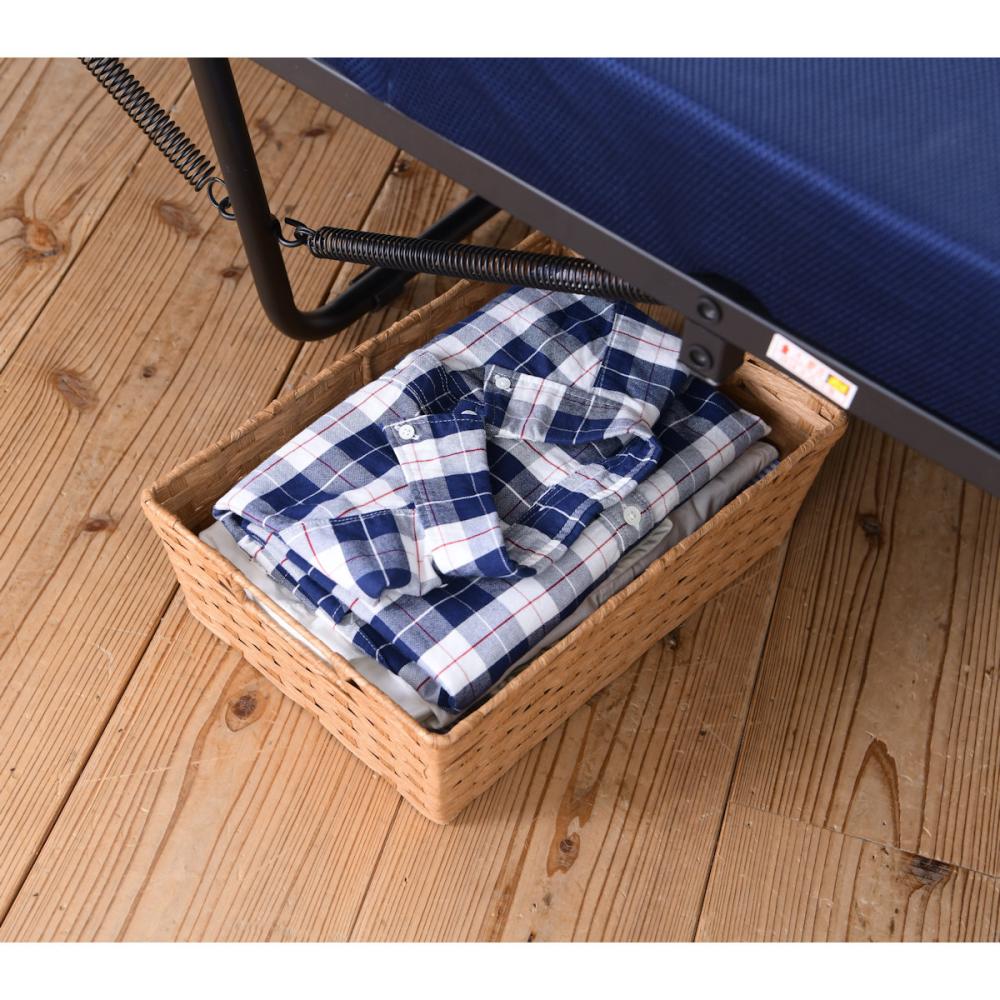 谷村実業 折りたたみ電動ベッド 硬質 ネイビー シングル TAN