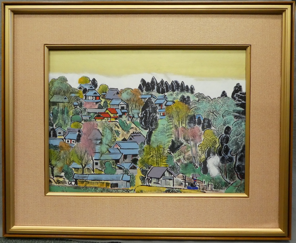 小松均 『大原春景』 [古美術こもれび] 骨董,掛軸,絵画の買取と販売,名古屋