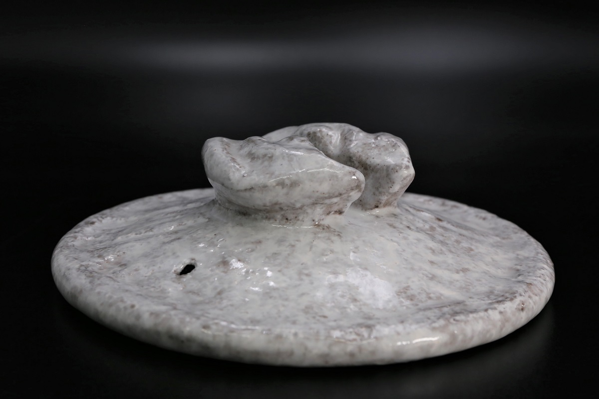 雲井窯 きまぐれ 雪紋 内黒 三合 ご飯鍋-歌舞伎ナイフ