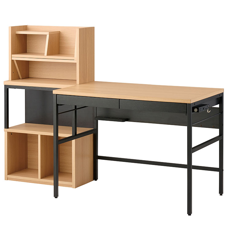 コイズミ デスクセット Reshet(リシェット) デスク マルチラック 2色