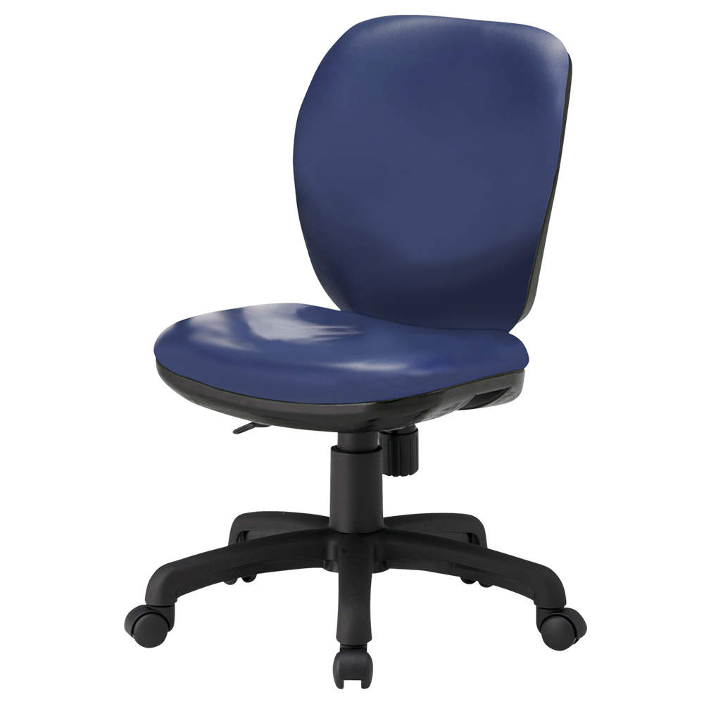 ビジネスチェアFST77 ビニールレザー ミドルバック 幅445 奥行620 高さ