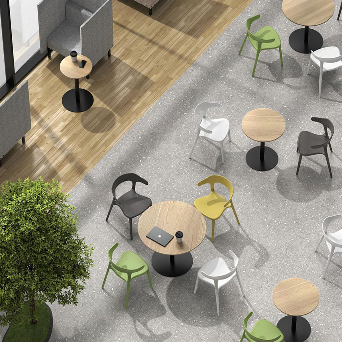 リスタ 丸形カフェテーブル 幅750 奥行750 高さ720 RY-RCT750R 通販