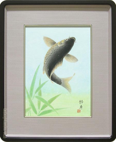 掛け軸 山下晃洋 『 寒月 』 絹本 希少 軸装 茶道具 掛軸 美品 です