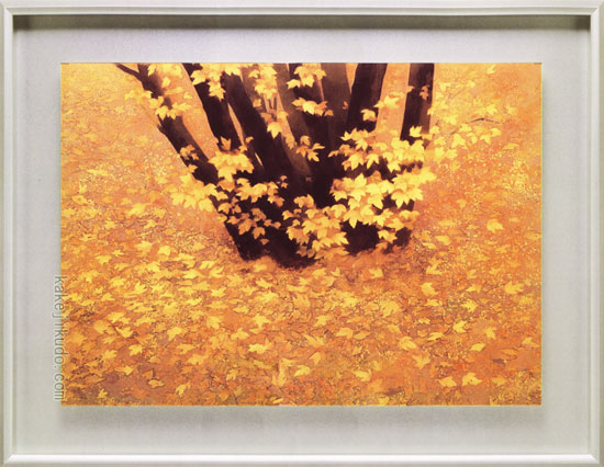 東山魁夷 行く秋 絵画 送料無料【複製】【美術印刷】【巨匠】【変型特